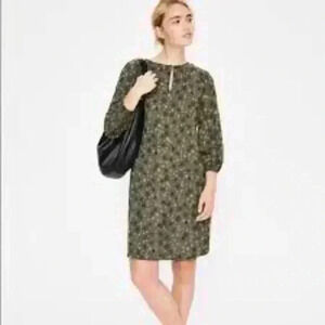 NWT Boden Green Star Print Vanessa Shift Dress Size 16